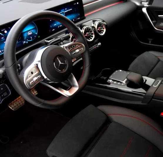 Mercedes Benz A200 2023 BLACK RENTAL IN DUBAI - undefined